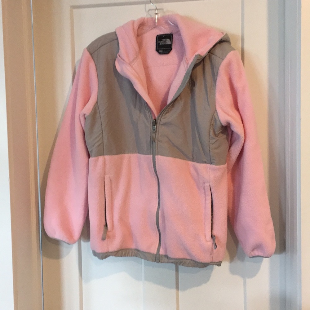 Pink/Grey The North Face Jacket ,Girl size -XL,
